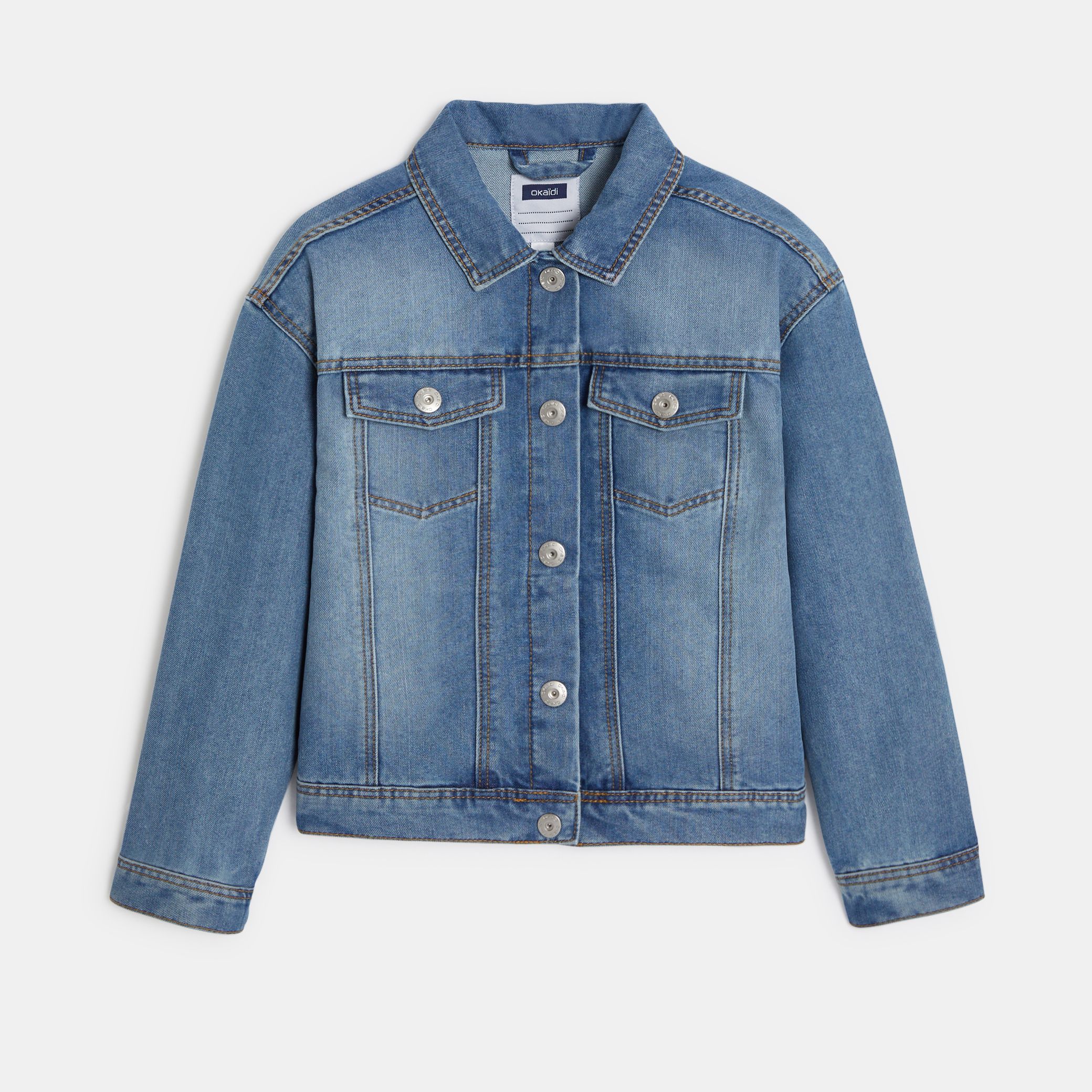 Áo khoác denim xanh
